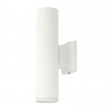 Aplique Aluminio 2xGU10 Blanco IP54