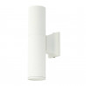 Aplique Aluminio 2xGU10 Blanco IP54