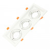 Adjustable white frame for MR16. Triple