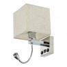 LAMPADA DA PARETE E27 + LUCE DI LETTURA + USB