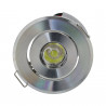 Downlight led mini 3W 12V/24V cor prata