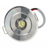 Downlight led mini 3W 12/24V colore argento