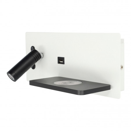 LED-Wandleuchte 7+3W USB +...