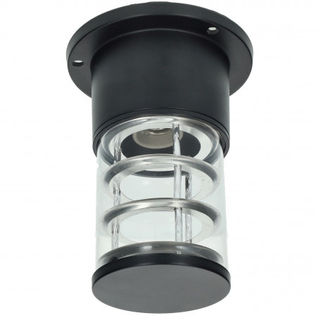 Schwarze E27 runde Überwand-Beacon