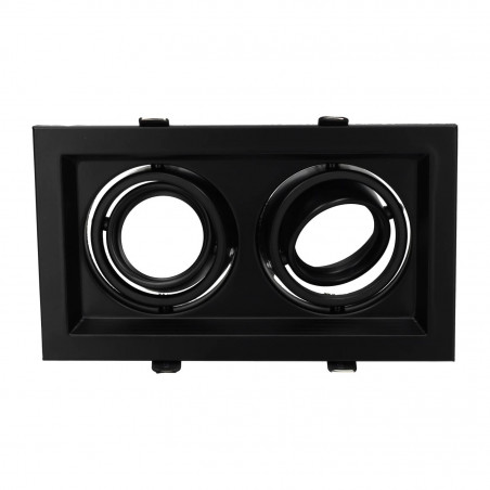 Adjustable black frame for MR16. Double