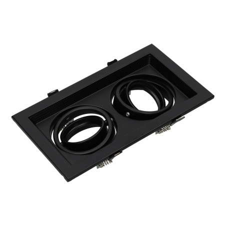 Adjustable black frame for MR16. Double