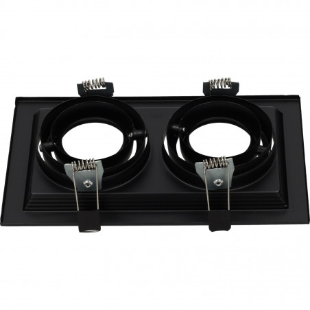 Adjustable black frame for MR16. Double