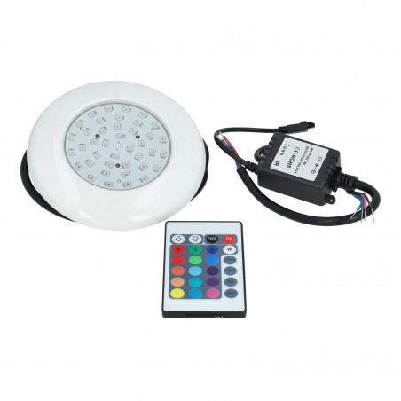 Eclairage de piscine LED 8W 12VDC IP68 RGB