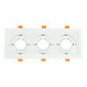 Adjustable white frame for MR16. Triple