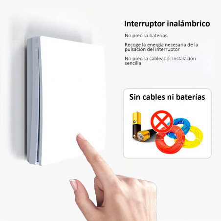 Double interrupteur sans fil auto-alimenté