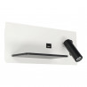 Applique LED 7+3W avec USB gauche