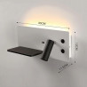 LED wall lamp 7+3W USB + wireless charging RIGHT