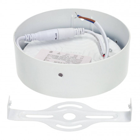 Candeeiro de teto LED 18W redondo sem aro Ø120mm