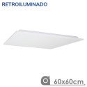 Panel LED 60X60 60W retroiluminado marco blanco