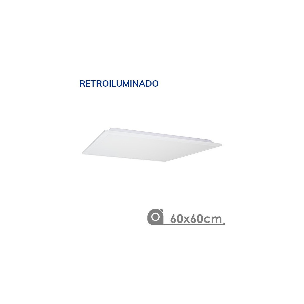Panneau LED  60x60 60W rétro-éclairé cadre blanc