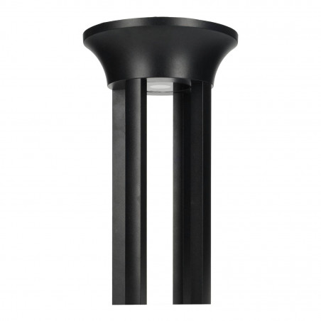 Farol solar de jardim 60cm preto