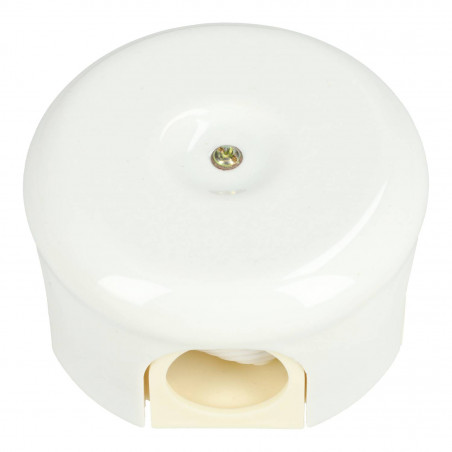 Round porcelain junction box
