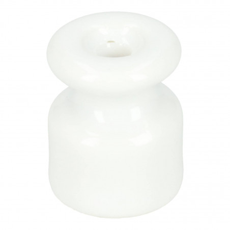 Isolador de porcelana para cabo entrançado