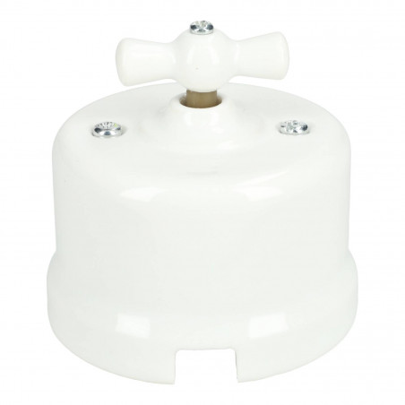 Porcelain vintage 2 way switch