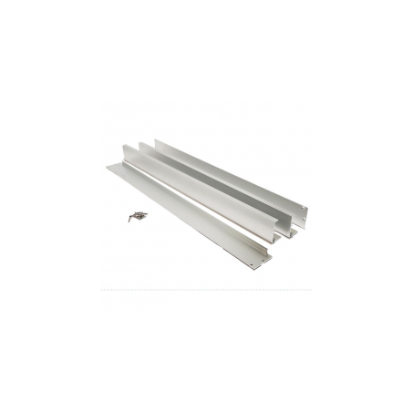 Silberner Aluminiumrahmen zur Montage auf Paneelfläche 60x60