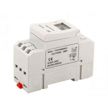 Minuterie numérique 16A pour tableau électrique