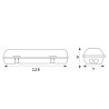 Wasserdichtes Display 1 Rohr 1200mm