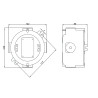 Industrial junction box ATEX 3 ways M25 IP66