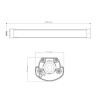 ATEX Waterproof led lamp 40W 600mm