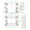 Caixa estanque 200x155x80mm IP65