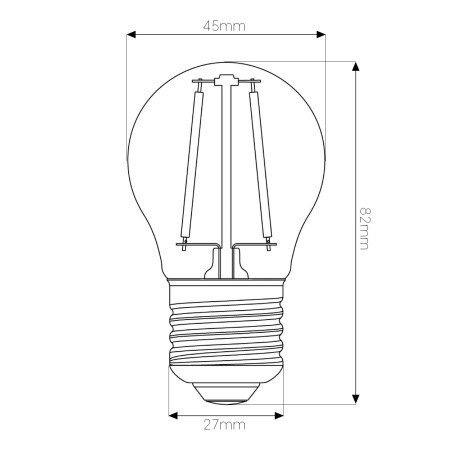 Bombilla filamento led  360º 4W REGULABLE