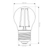 Bombilla filamento led  360º 4W REGULABLE