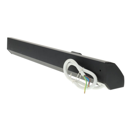 Regleta LED bajo mueble 9W toma Schuko & USB A+C - negro