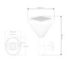 Solar wall lamp 6W IP65