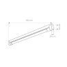 Base for 900 mm T8 LED Tube