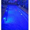 Eclairage de piscine LED 8W 12VDC IP68 RGB