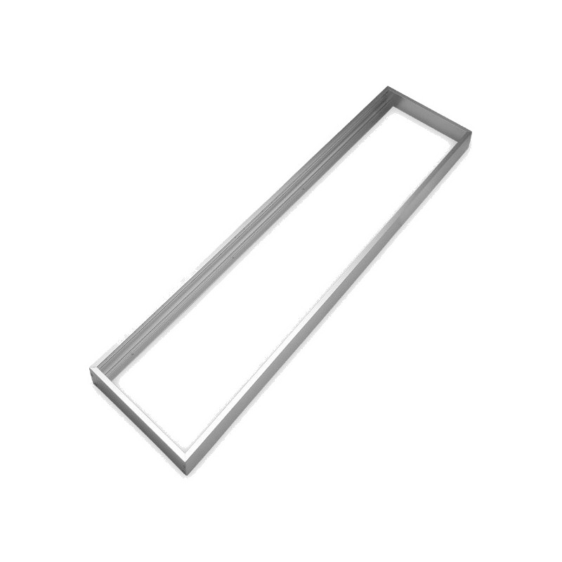 Marco aluminio plata para panel 30x120