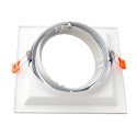 Marco orientable para AR111 color blanco