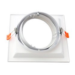 Marco orientable para AR111 color blanco