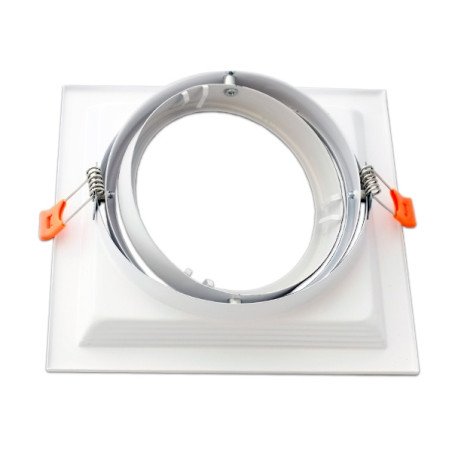 Marco orientable para AR111 color blanco