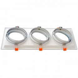 Marco orientable para AR111 color blanco