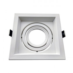 Marco orientable para AR111 color blanco