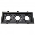 Marco orientable triple para AR60 color negro