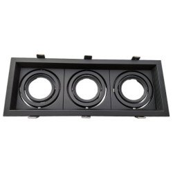 Moldura ajustável triplo para AR60 negra