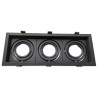 Marco orientable triple para AR60 color negro