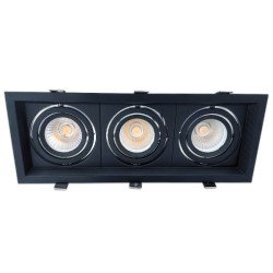 Moldura ajustável triplo para AR60 negra