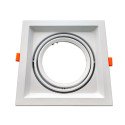 Marco orientable para AR111 color blanco