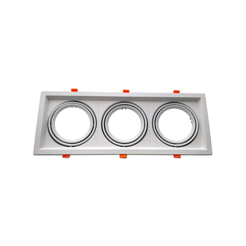 Marco orientable para AR111 color blanco