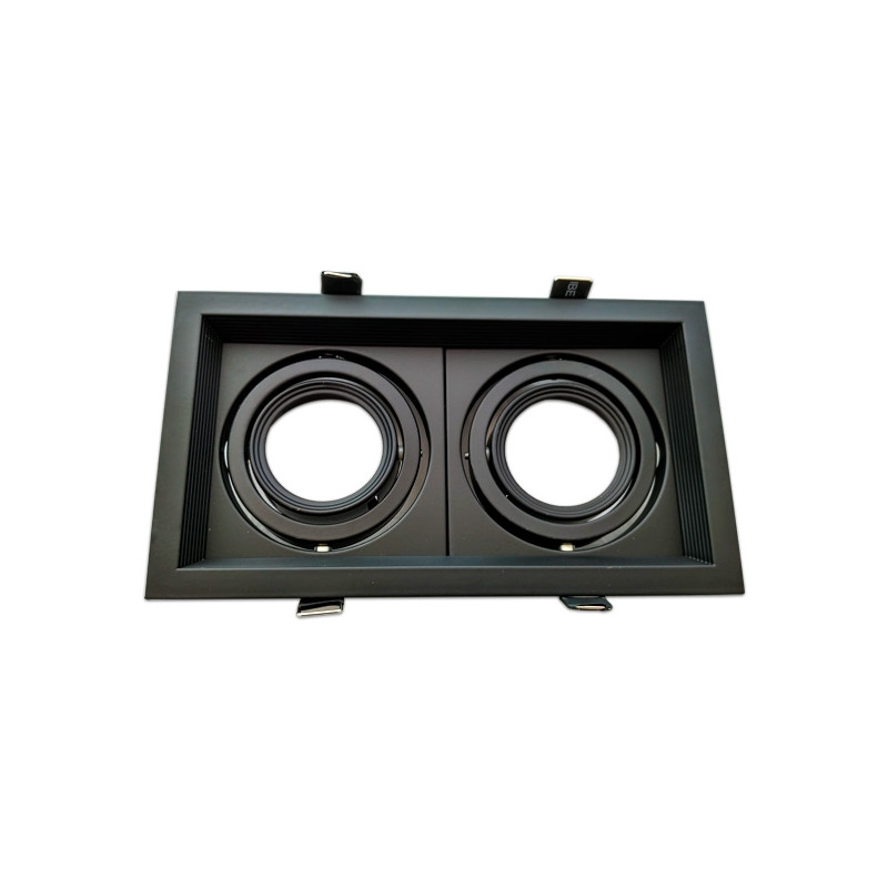Marco orientable doble para AR60 color negro