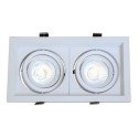 Marco orientable doble para AR60 color blanco