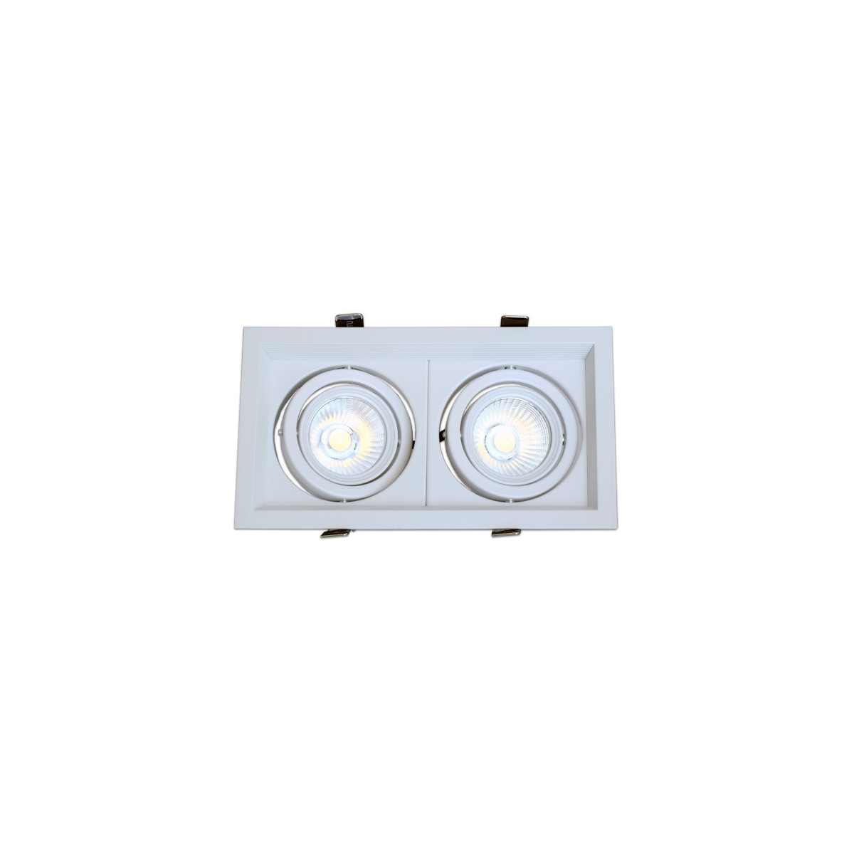 Doppia cornice regolabile per AR60 colore bianco